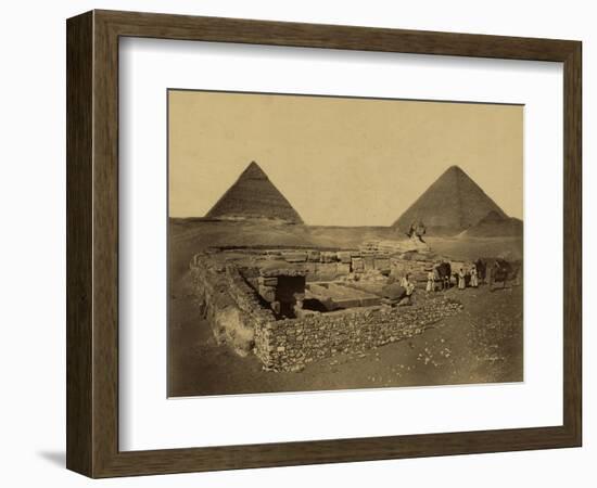 Sphinx and Giza Pyramids, 19th Century-Science Source-Framed Giclee Print