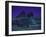 Sphinx and Great Pyramid at Giza, in Moonlight, Egypt-James Burke-Framed Photographic Print