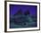 Sphinx and Great Pyramid at Giza, in Moonlight, Egypt-James Burke-Framed Photographic Print