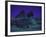 Sphinx and Great Pyramid at Giza, in Moonlight, Egypt-James Burke-Framed Photographic Print