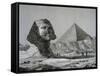 Sphinx and Great Pyramid of Giza from Description of Egypt-null-Framed Stretched Canvas