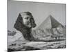 Sphinx and Great Pyramid of Giza from Description of Egypt-null-Mounted Giclee Print