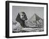 Sphinx and Great Pyramid of Giza from Description of Egypt-null-Framed Giclee Print