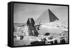 Sphinx and Great Pyramid of Gizeh-Philip Gendreau-Framed Stretched Canvas