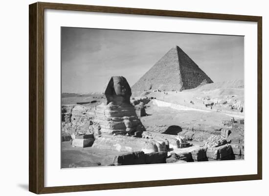 Sphinx and Great Pyramid of Gizeh-Philip Gendreau-Framed Photographic Print