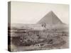 Sphinx and Great Pyramid-null-Stretched Canvas