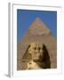 Sphinx and Khafre Pyramid, 4th Dynasty, Giza, Egypt-Kenneth Garrett-Framed Photographic Print