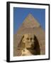 Sphinx and Khafre Pyramid, 4th Dynasty, Giza, Egypt-Kenneth Garrett-Framed Photographic Print