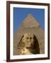 Sphinx and Khafre Pyramid, 4th Dynasty, Giza, Egypt-Kenneth Garrett-Framed Photographic Print