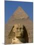 Sphinx and Khafre Pyramid, 4th Dynasty, Giza, Egypt-Kenneth Garrett-Mounted Photographic Print