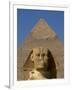 Sphinx and Khafre Pyramid, 4th Dynasty, Giza, Egypt-Kenneth Garrett-Framed Photographic Print