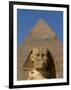 Sphinx and Khafre Pyramid, 4th Dynasty, Giza, Egypt-Kenneth Garrett-Framed Photographic Print