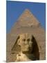 Sphinx and Khafre Pyramid, 4th Dynasty, Giza, Egypt-Kenneth Garrett-Mounted Photographic Print