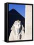 Sphinx and Obelisk Outside the Luxor Casino, Las Vegas, Nevada, USA-Richard Cummins-Framed Stretched Canvas