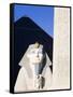 Sphinx and Obelisk Outside the Luxor Casino, Las Vegas, Nevada, USA-Richard Cummins-Framed Stretched Canvas