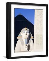 Sphinx and Obelisk Outside the Luxor Casino, Las Vegas, Nevada, USA-Richard Cummins-Framed Photographic Print