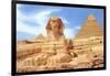 Sphinx and Pyramid, Egypt-null-Framed Art Print