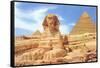 Sphinx and Pyramid, Egypt-null-Framed Stretched Canvas