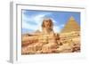 Sphinx and Pyramid, Egypt-null-Framed Art Print