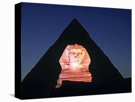 Sphinx and Pyramid, Giza, Cairo, Egypt-Gavin Hellier-Stretched Canvas