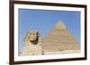 Sphinx and Pyramid of Chephren, the Giza Pyramids, Giza, Egypt, North Africa, Africa-Richard Maschmeyer-Framed Photographic Print