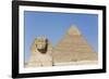 Sphinx and Pyramid of Chephren, the Giza Pyramids, Giza, Egypt, North Africa, Africa-Richard Maschmeyer-Framed Photographic Print