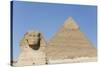 Sphinx and Pyramid of Chephren, the Giza Pyramids, Giza, Egypt, North Africa, Africa-Richard Maschmeyer-Stretched Canvas