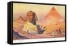 Sphinx and Pyramids, Egypt-null-Framed Stretched Canvas