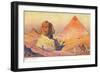 Sphinx and Pyramids, Egypt-null-Framed Art Print