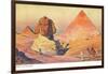 Sphinx and Pyramids, Egypt-null-Framed Art Print