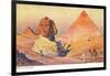 Sphinx and Pyramids, Egypt-null-Framed Art Print