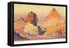 Sphinx and Pyramids, Egypt-null-Framed Stretched Canvas