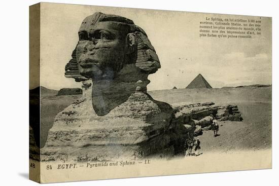 Sphinx and Pyramids, Giza, Egypt-null-Stretched Canvas
