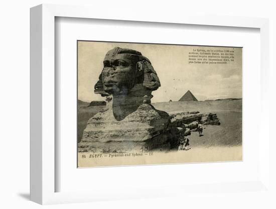 Sphinx and Pyramids, Giza, Egypt-null-Framed Photographic Print