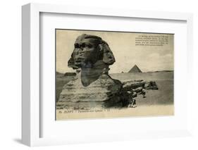 Sphinx and Pyramids, Giza, Egypt-null-Framed Photographic Print