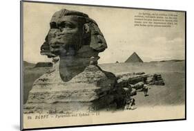 Sphinx and Pyramids, Giza, Egypt-null-Mounted Photographic Print