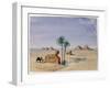 Sphinx and Pyramids, Giza II, 1820-1876-George Sand-Framed Giclee Print