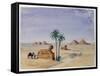 Sphinx and Pyramids, Giza II, 1820-1876-George Sand-Framed Stretched Canvas