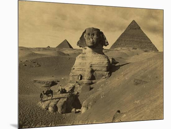 Sphinx and the Pyramids, 19th Century-Science Source-Mounted Giclee Print