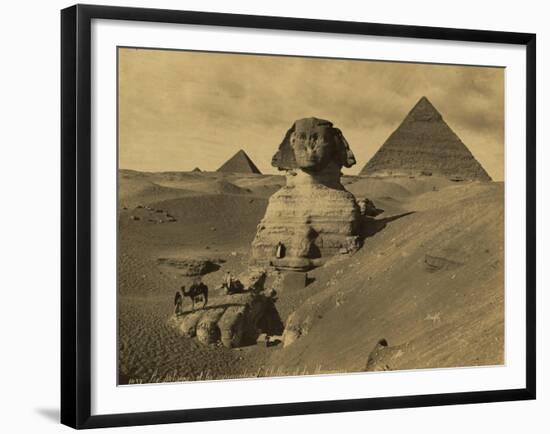 Sphinx and the Pyramids, 19th Century-Science Source-Framed Giclee Print