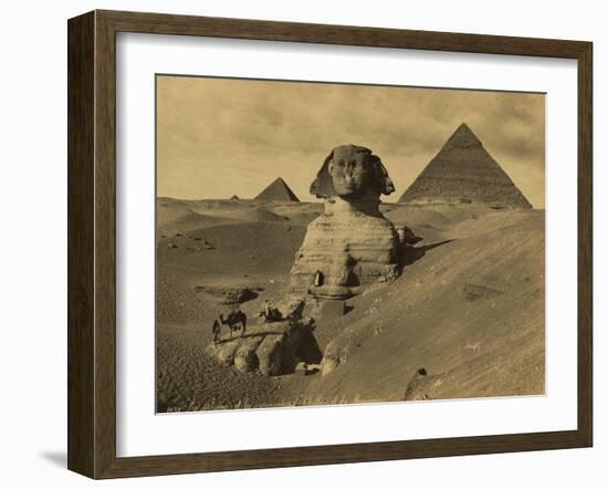 Sphinx and the Pyramids, 19th Century-Science Source-Framed Giclee Print