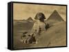 Sphinx and the Pyramids, 19th Century-Science Source-Framed Stretched Canvas