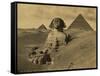 Sphinx and the Pyramids, 19th Century-Science Source-Framed Stretched Canvas