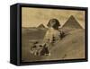 Sphinx and the Pyramids, 19th Century-Science Source-Framed Stretched Canvas