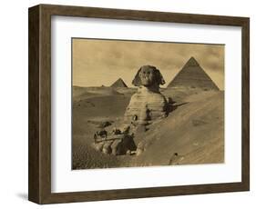 Sphinx and the Pyramids, 19th Century-Science Source-Framed Giclee Print