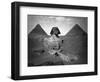 Sphinx and Two Pyramids Photograph - Egypt-Lantern Press-Framed Art Print