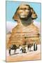 Sphinx, Camels Bedouin-null-Mounted Art Print