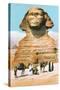 Sphinx, Camels Bedouin-null-Stretched Canvas