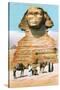 Sphinx, Camels Bedouin-null-Stretched Canvas