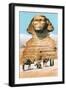 Sphinx, Camels Bedouin-null-Framed Art Print